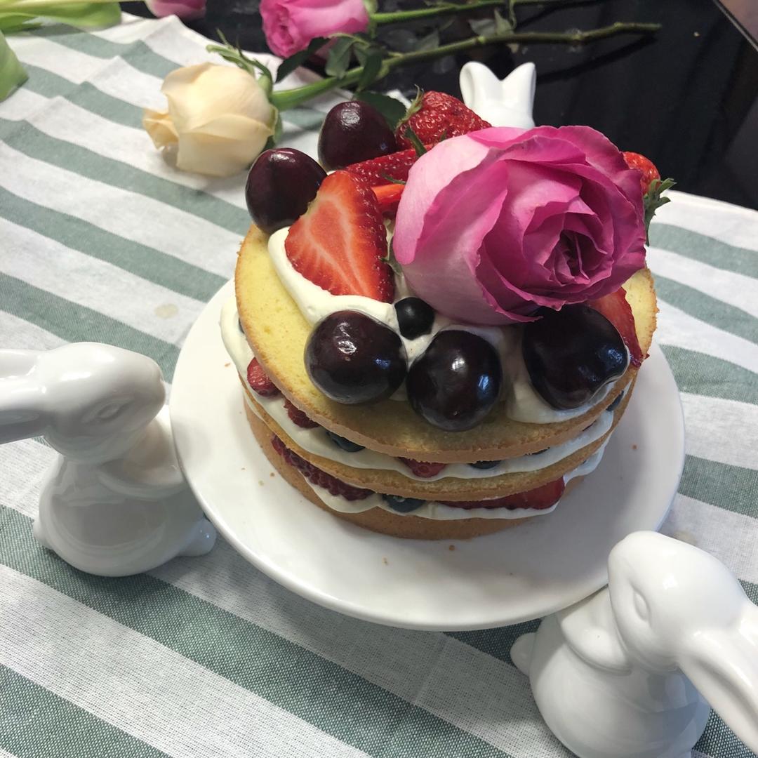 巧克力可可戚风裸蛋糕（含视频）