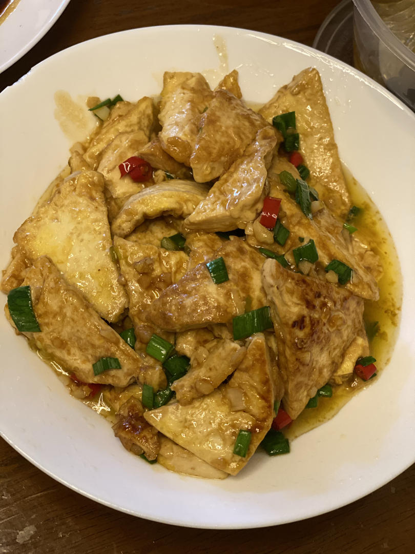 焖煎豆腐