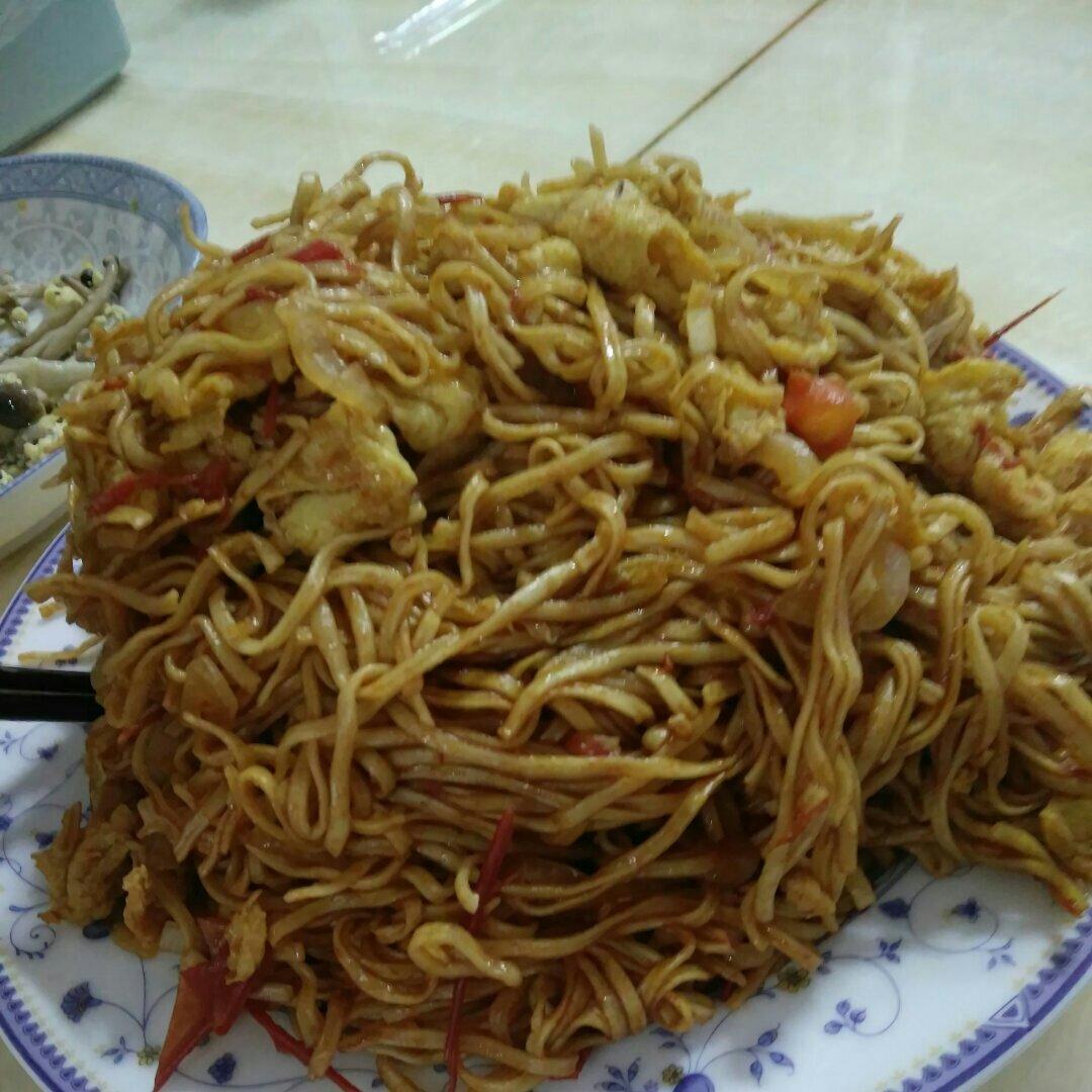 鸡蛋素炒面Fried Noodles Vegetarian