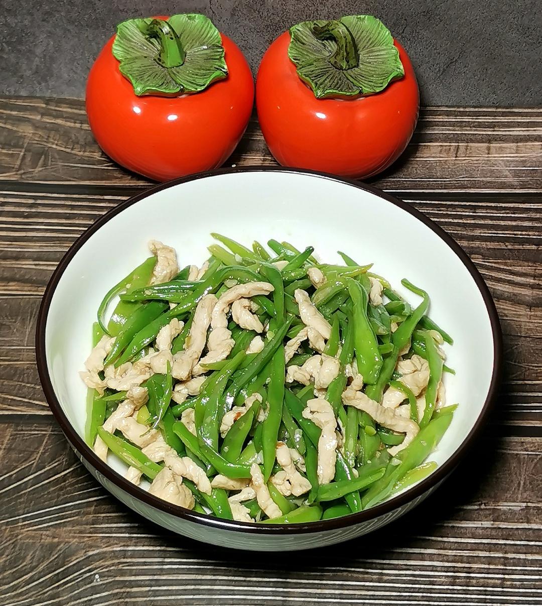 鲍汁蚝油豆角鸡丝