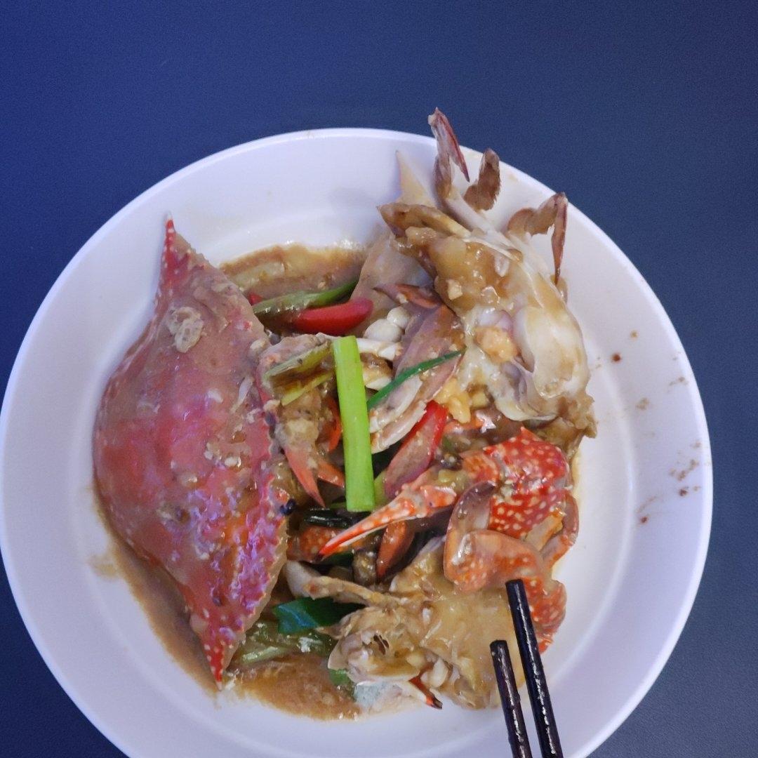 葱姜炒梭子蟹（very easy）