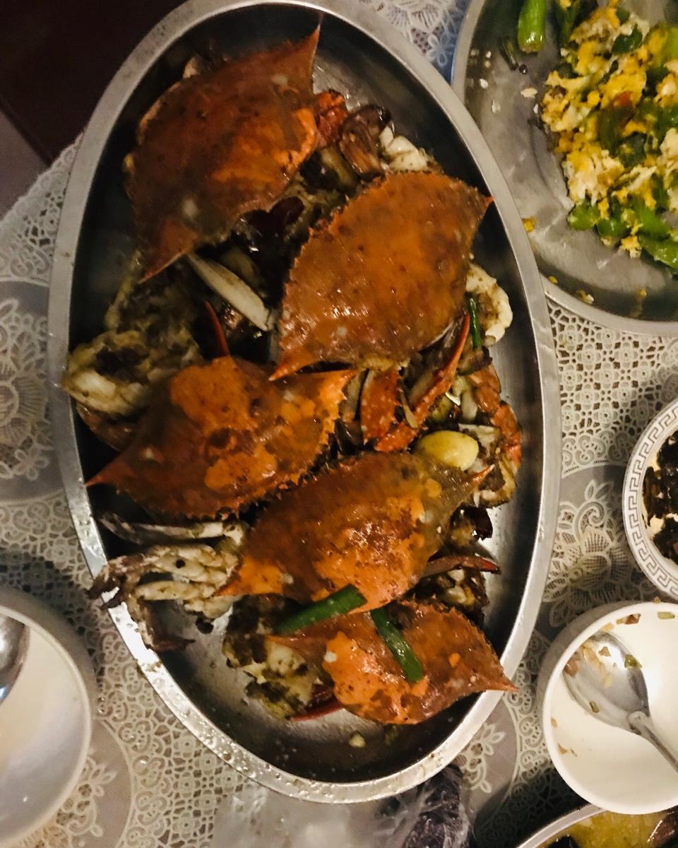 葱姜炒梭子蟹（very easy）