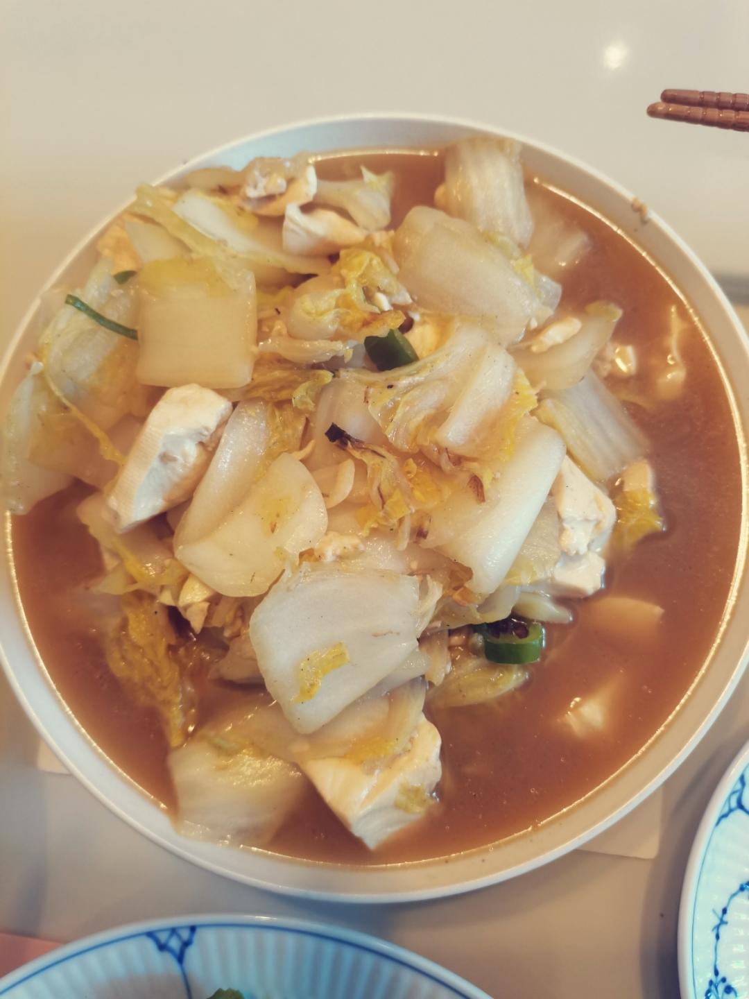 冬天就要吃的老豆腐炖白菜