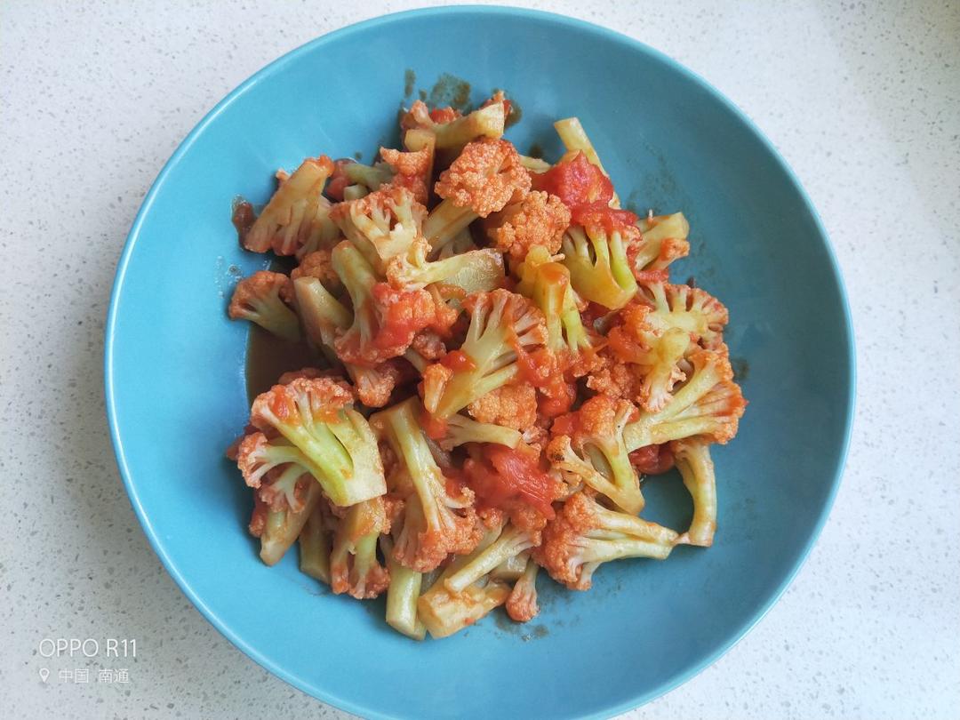 食欲全开的番茄花菜