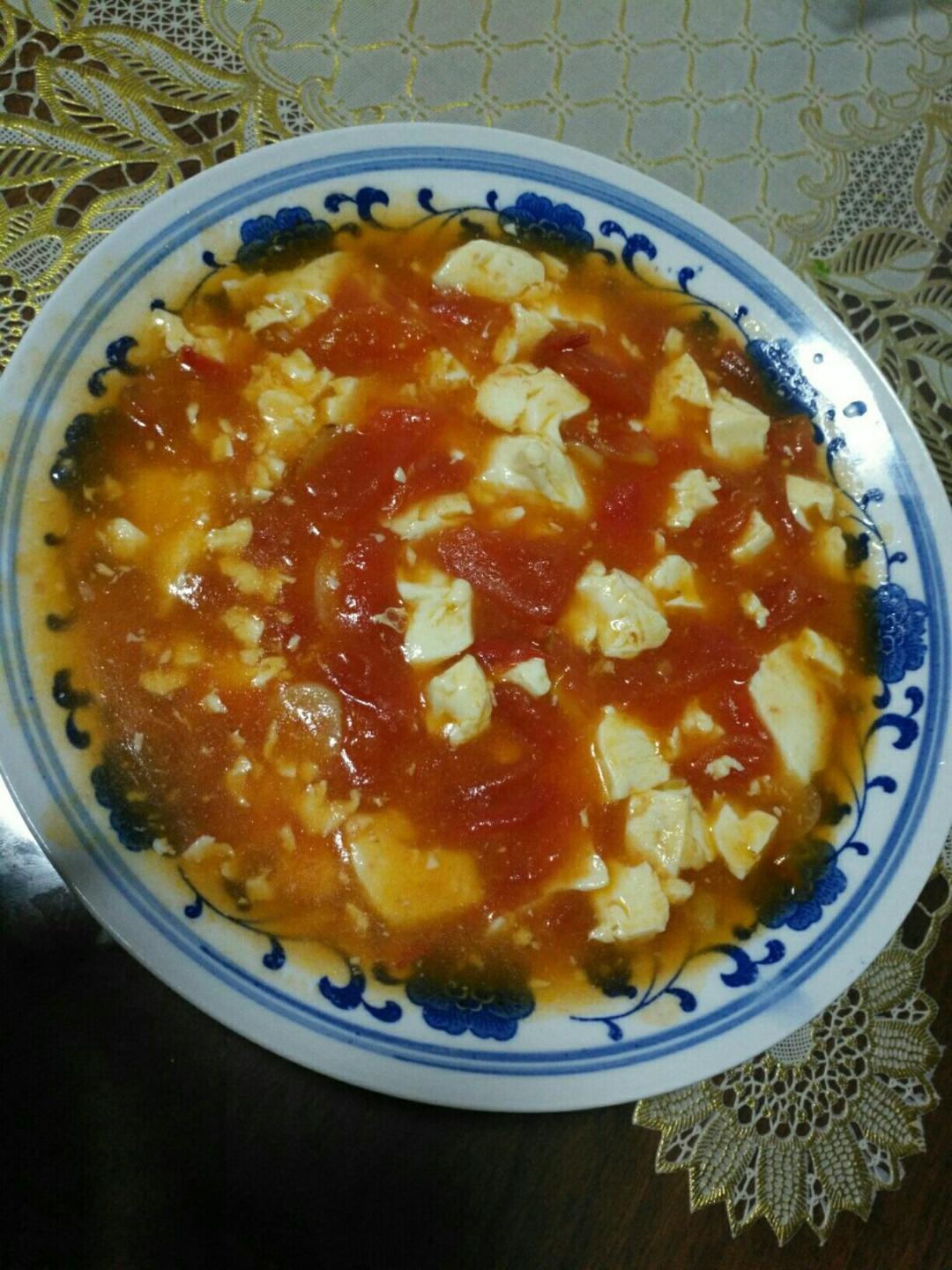 茄汁嫩豆腐