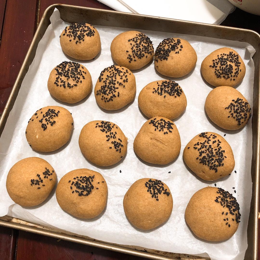 慢碳高纤纯全麦面包～（无油无糖无蛋无奶）