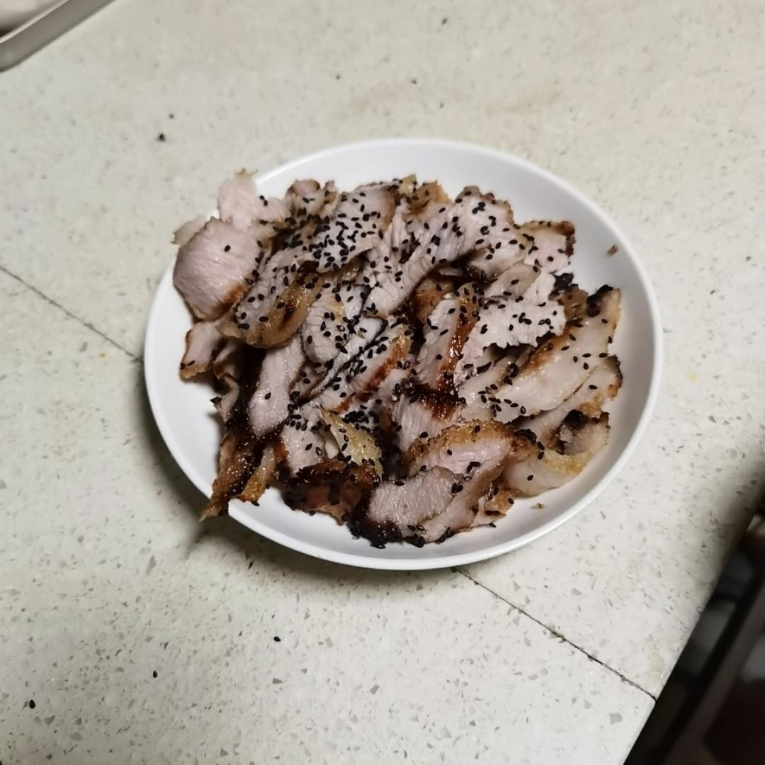 脆爽猪颈肉（不用烤炉版）