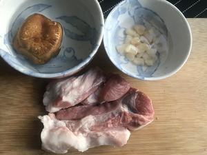 【百合花开】清淡有滋味的——香菇干贝肉饼汤的做法 步骤1