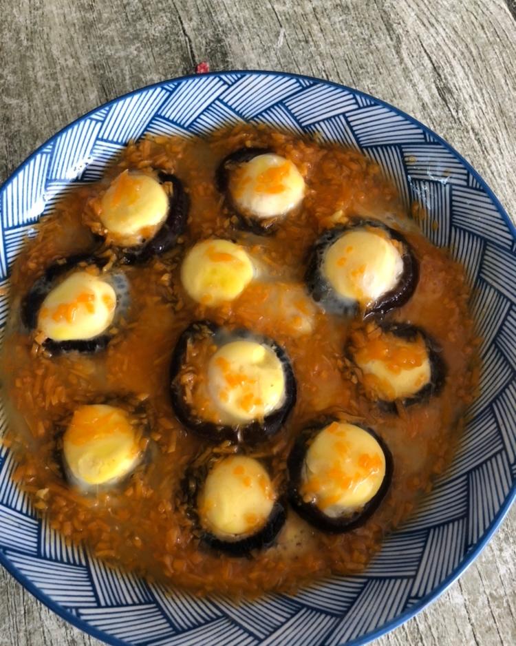 香菇肉末蒸鹌鹑蛋