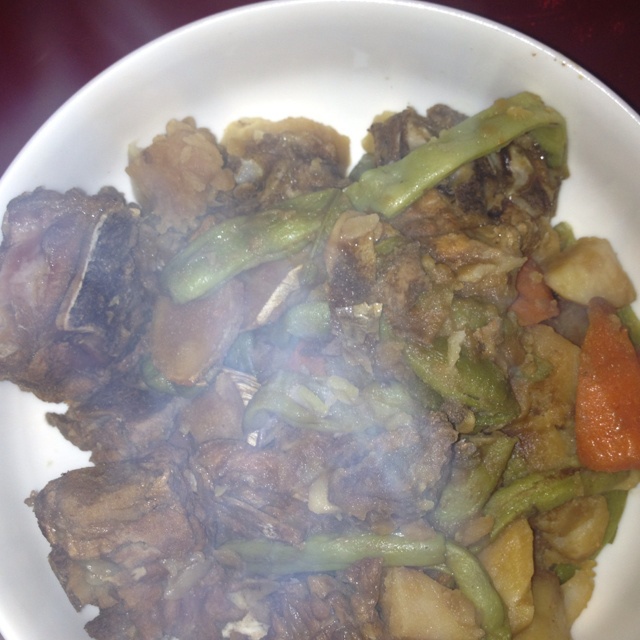 排骨土豆炖芸豆