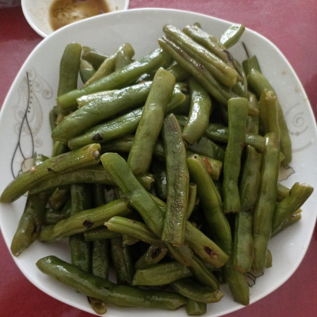 家常小炒四季豆，蔬菜就是要清爽鲜甜