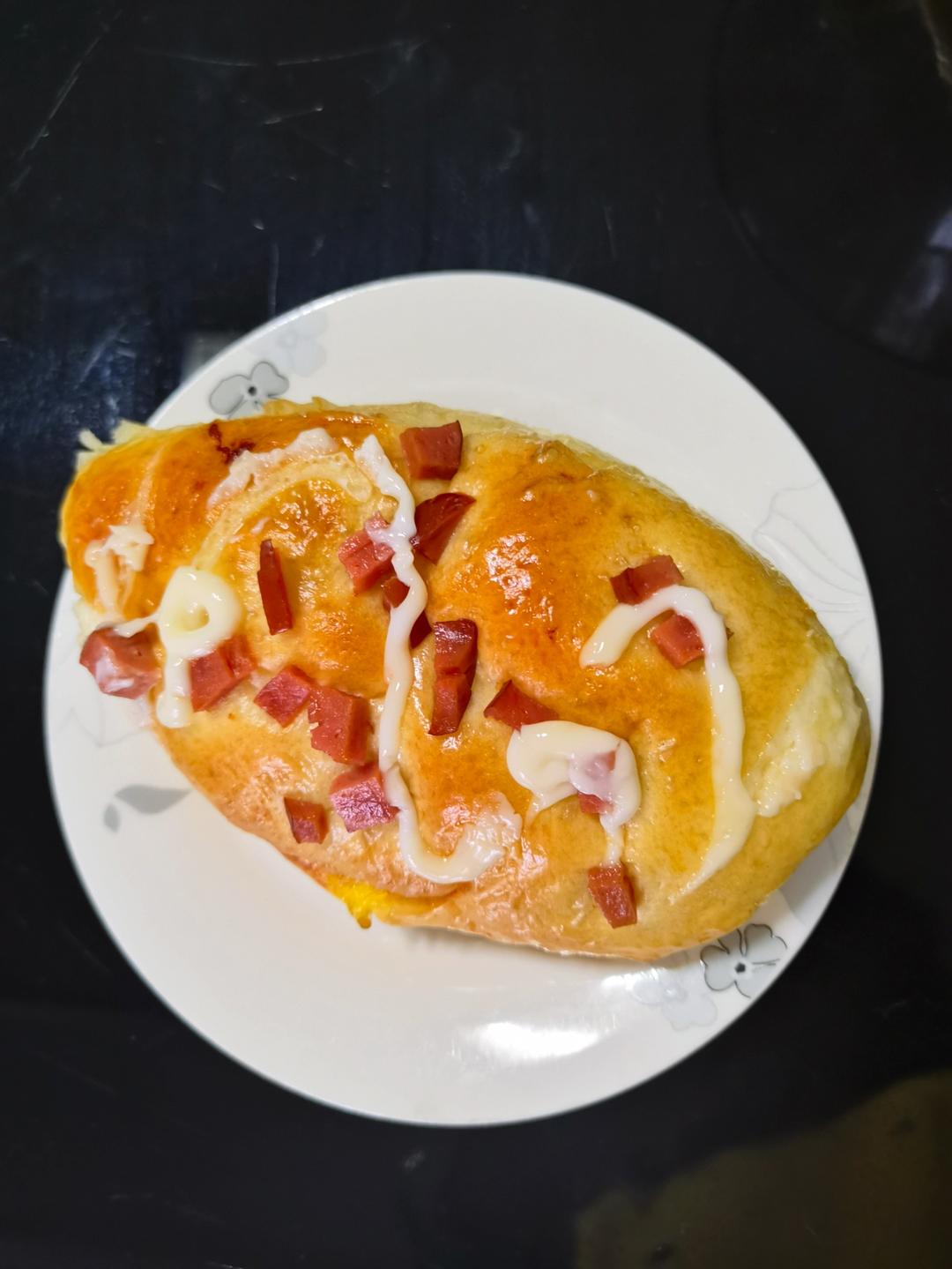 香葱火腿肉松面包
