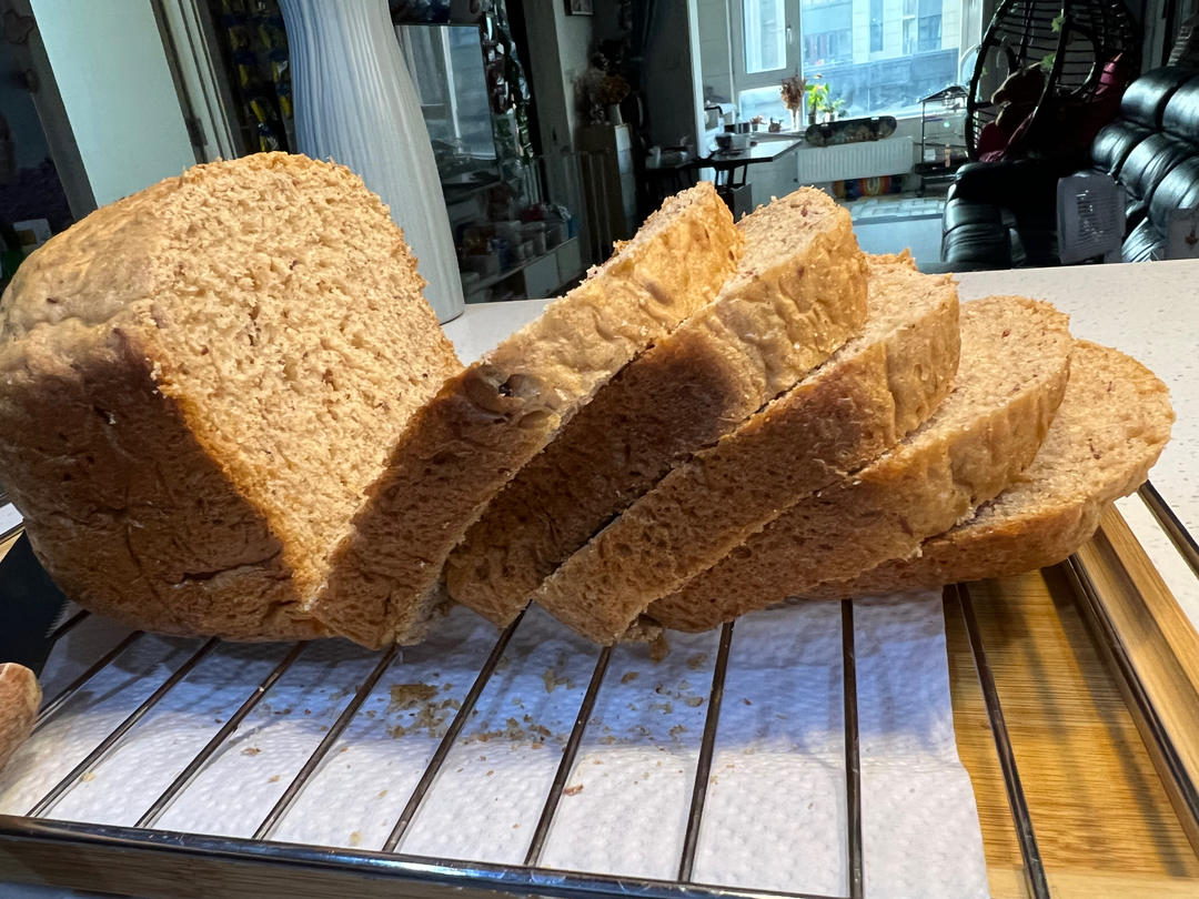 全麦面包（柏翠 PE6280 面包机 懒人版）