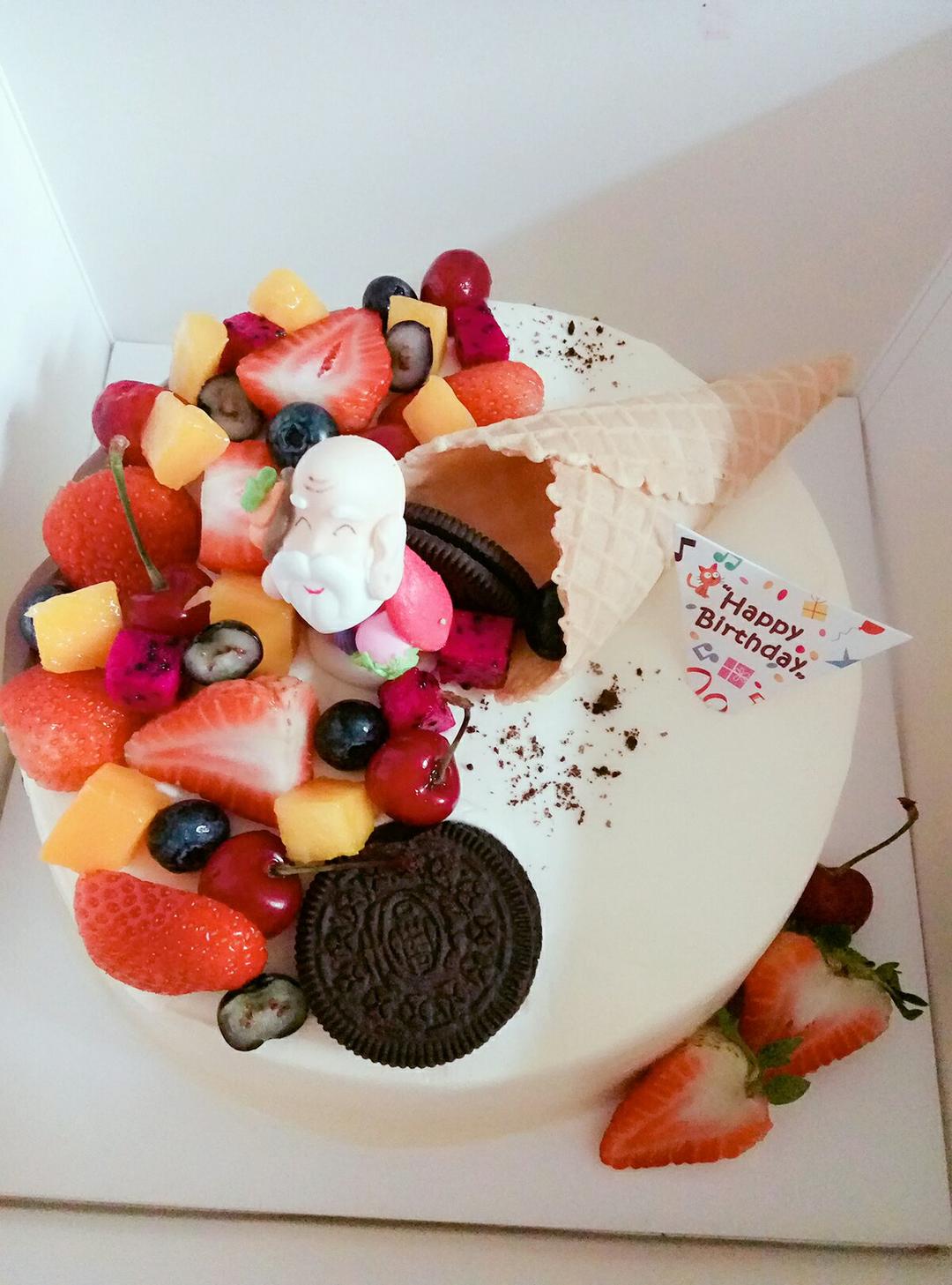 抹面＆淋面：春日缤纷奶油蛋糕