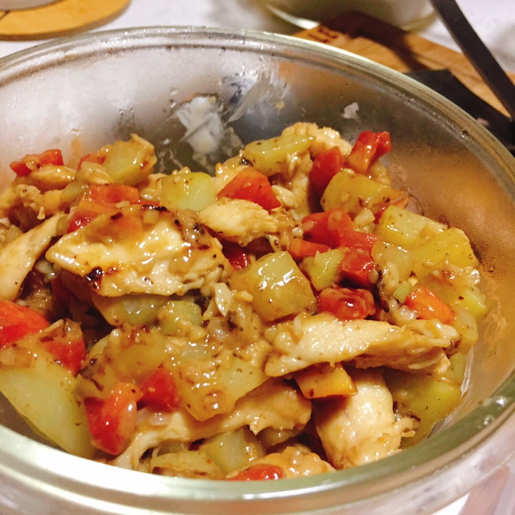 快手菜 ❤️土豆胡萝卜嫩煎鸡胸肉