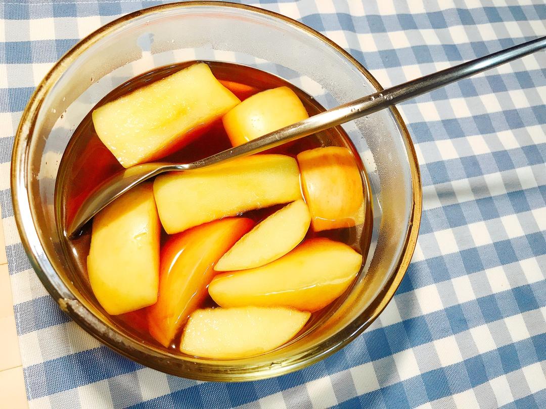 柴犬小公主做的快手红糖苹果(微波炉版)