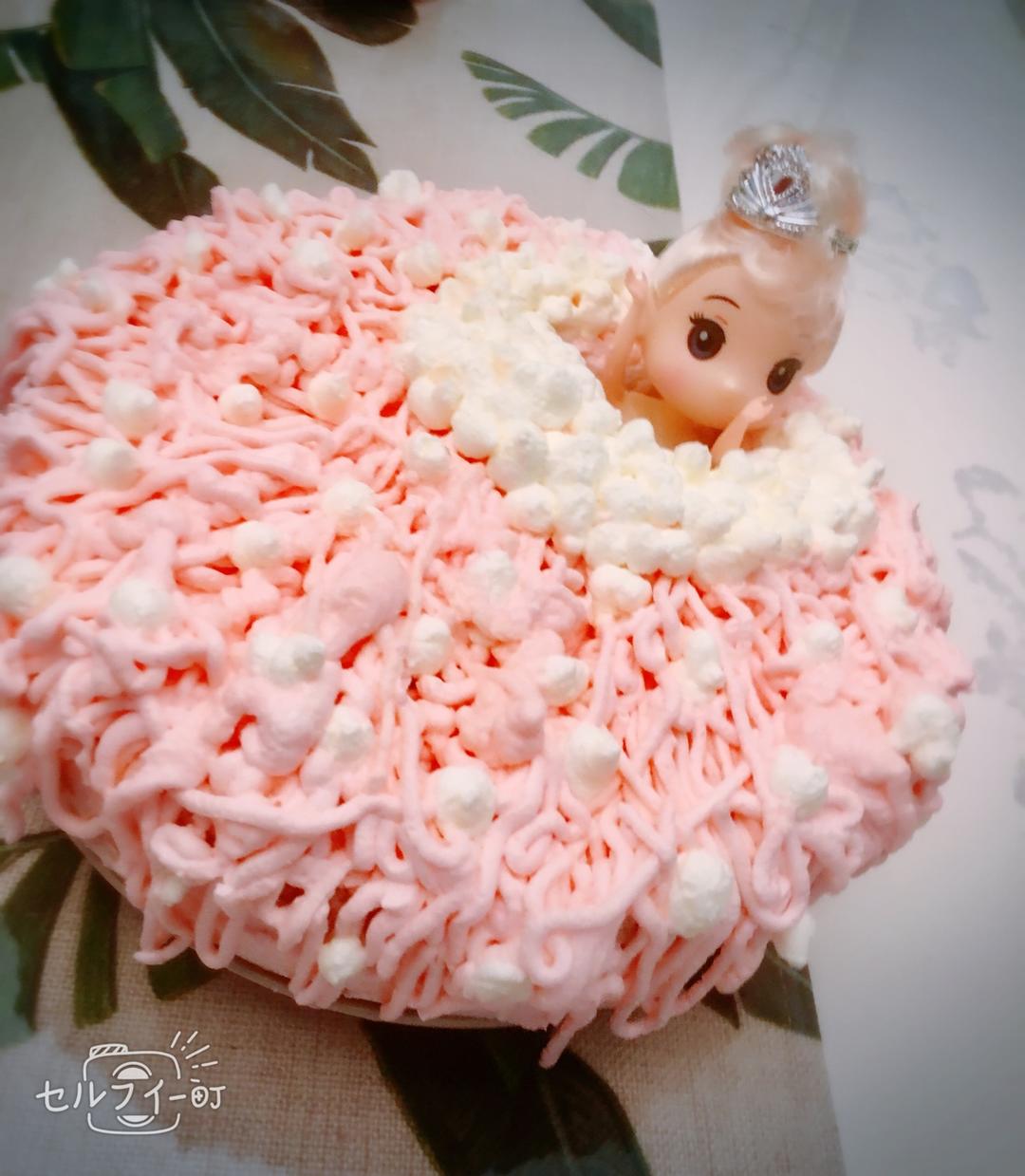 详细步骤制作泡泡浴娃娃蛋糕