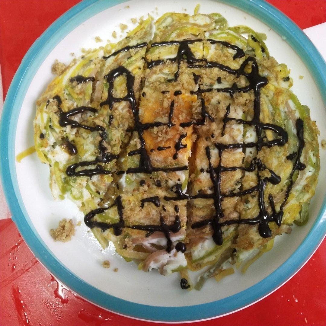 面条变身鸟巢蛋饼