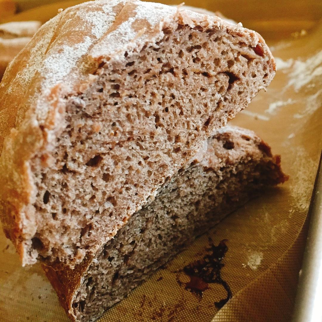 无油无糖全麦果干面包