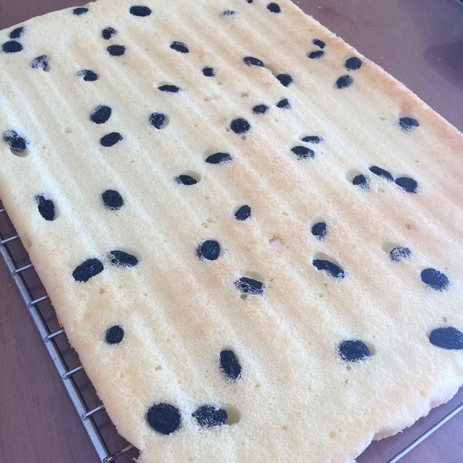 葡萄干蛋糕卷