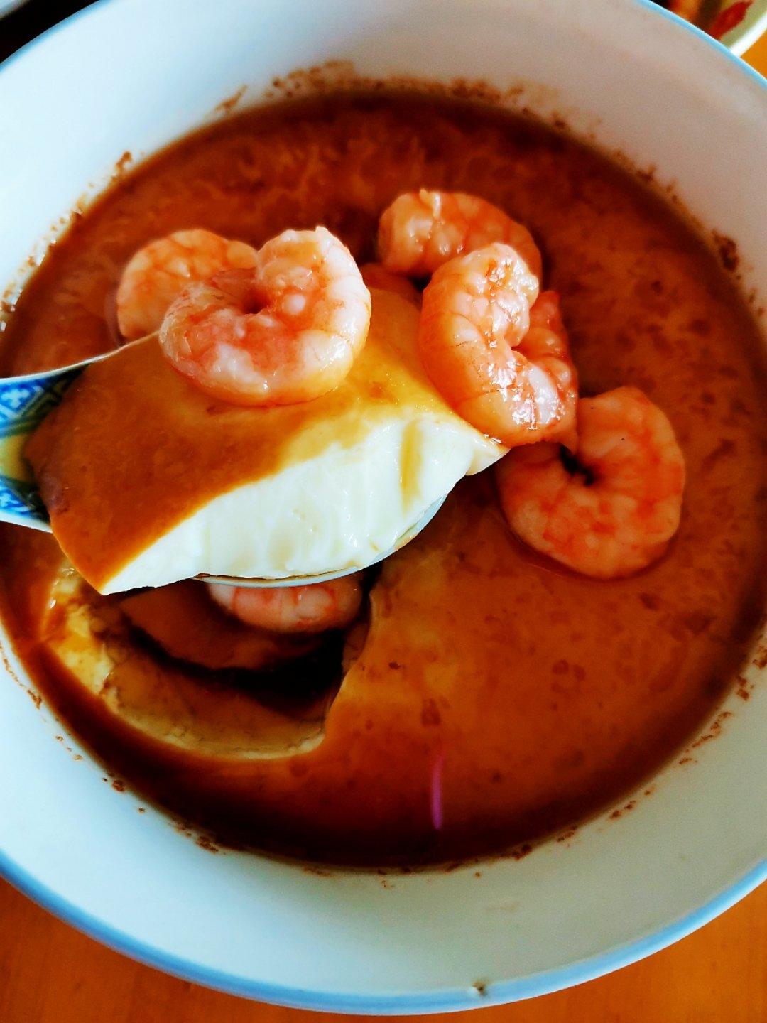 丝滑如镜的～虾仁蒸蛋