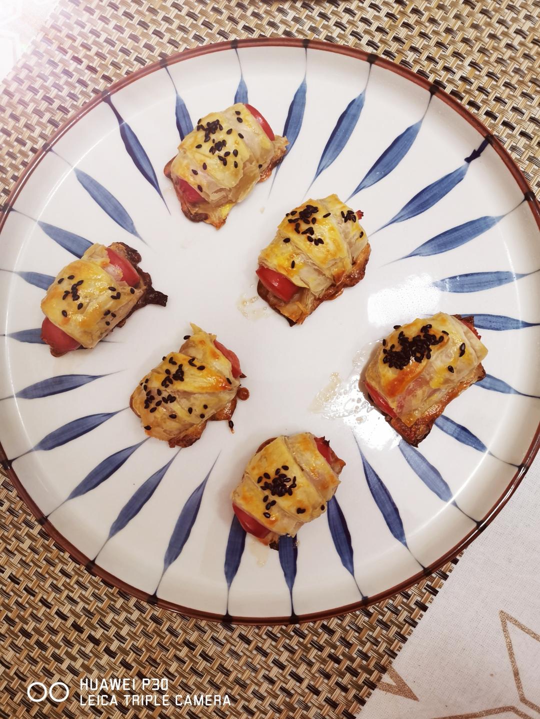 （手抓饼）火腿肠香酥卷——烤箱版