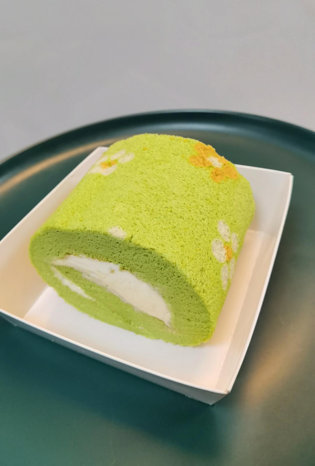 小清新雏菊蛋糕卷