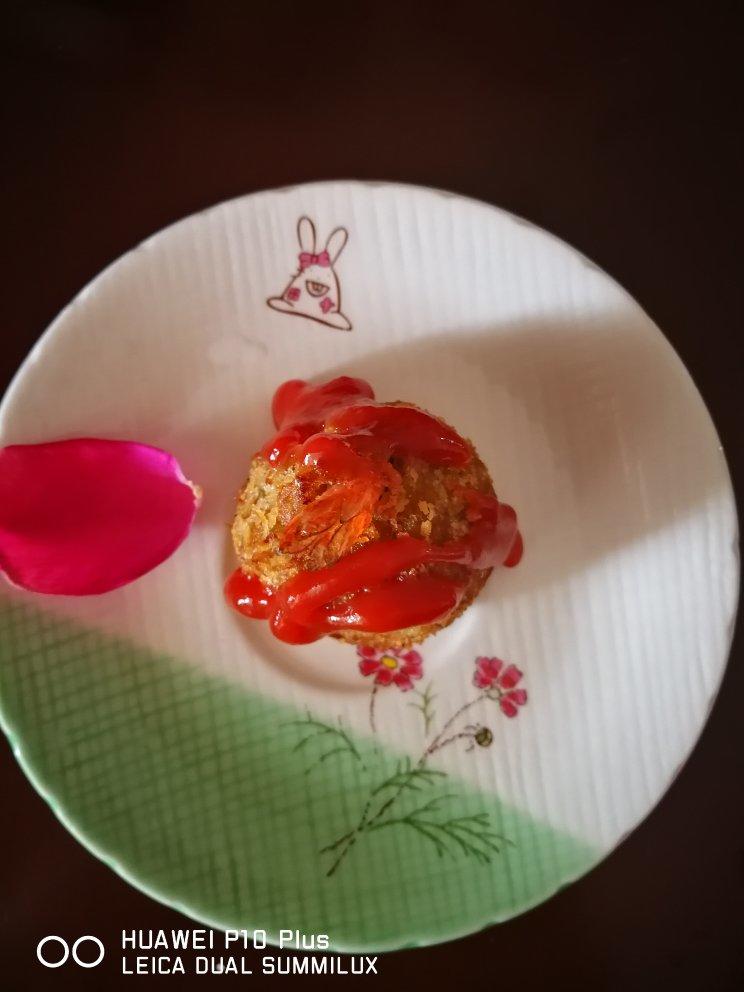 黄金土豆虾球—松下蒸烤箱SC300