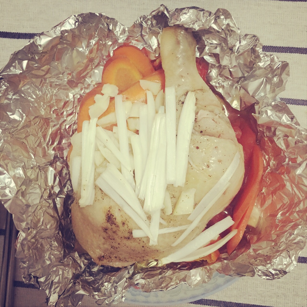 把一切交给烤箱--田园番茄烤鸡腿