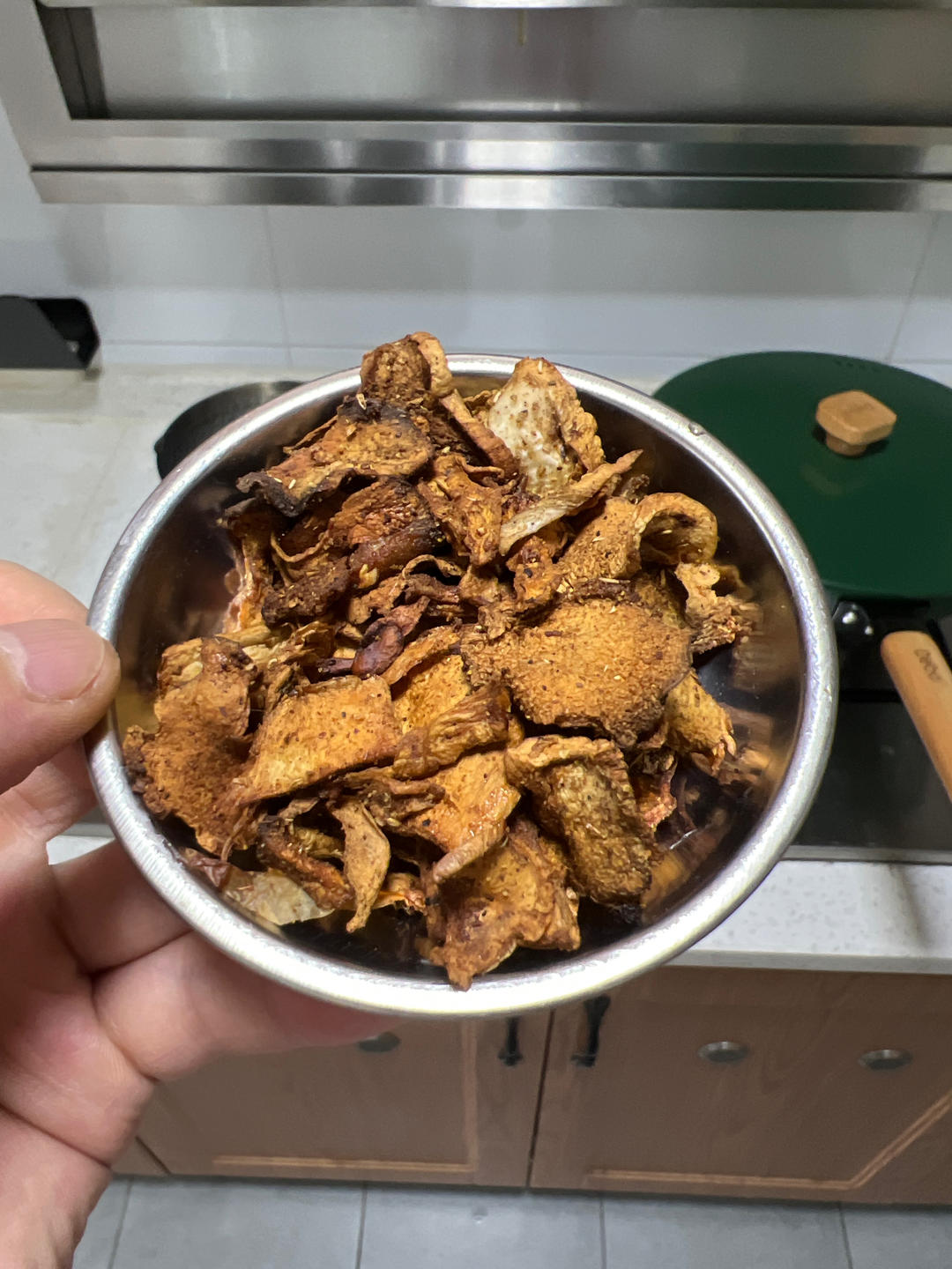素食天天想吃的空气炸锅杏鲍菇