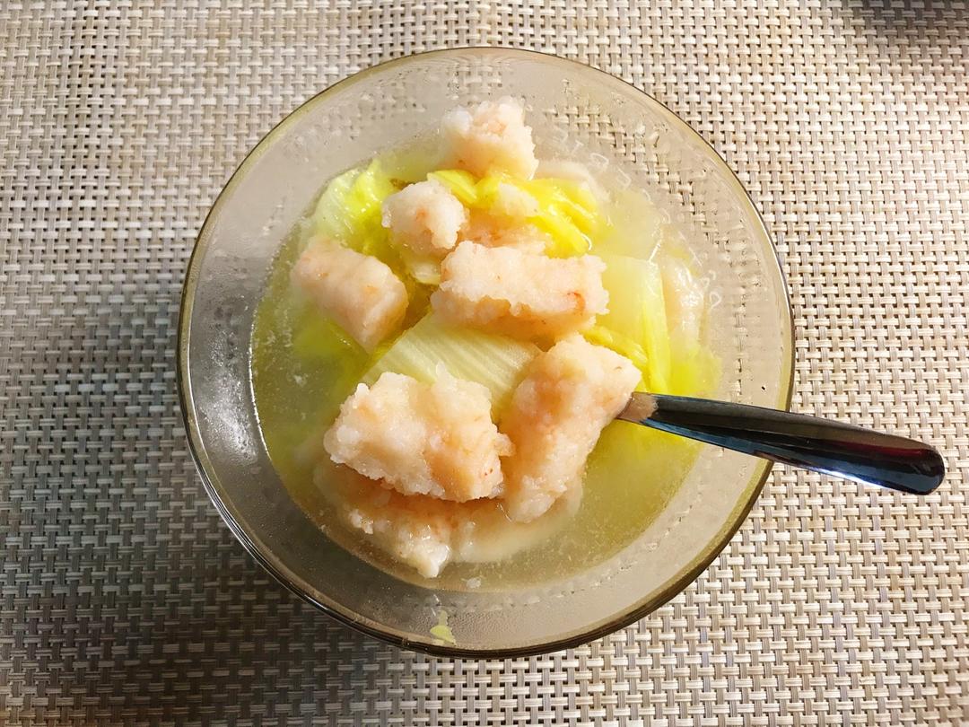 虾滑白菜面