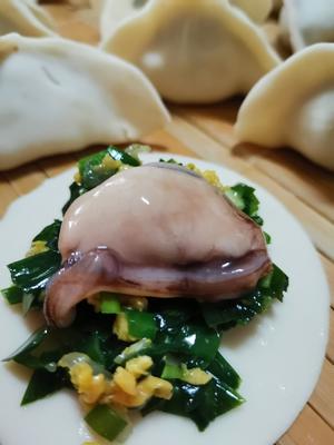 韭菜鸡蛋海虹饺子的做法 步骤10