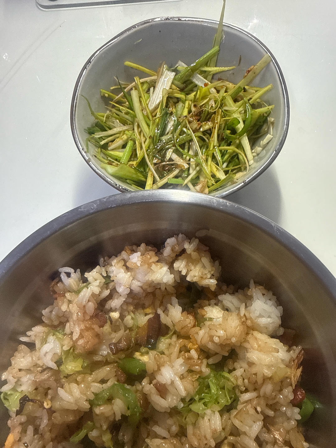 清脆爽口的凉拌蒜苗