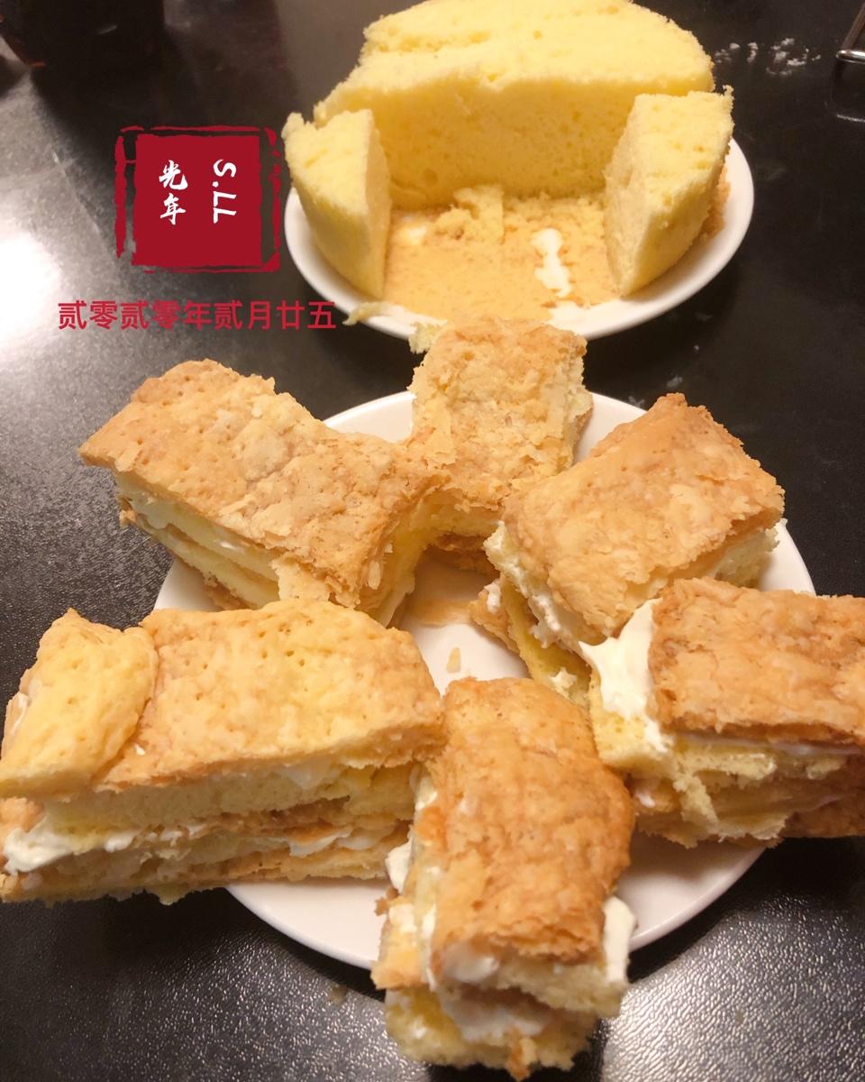 【君之】拿破仑酥（含千层酥皮、蛋糕片、奶油霜详细做法）