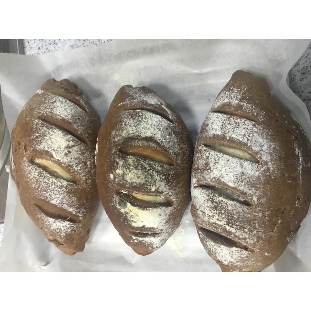 麻薯核桃夹心软欧包