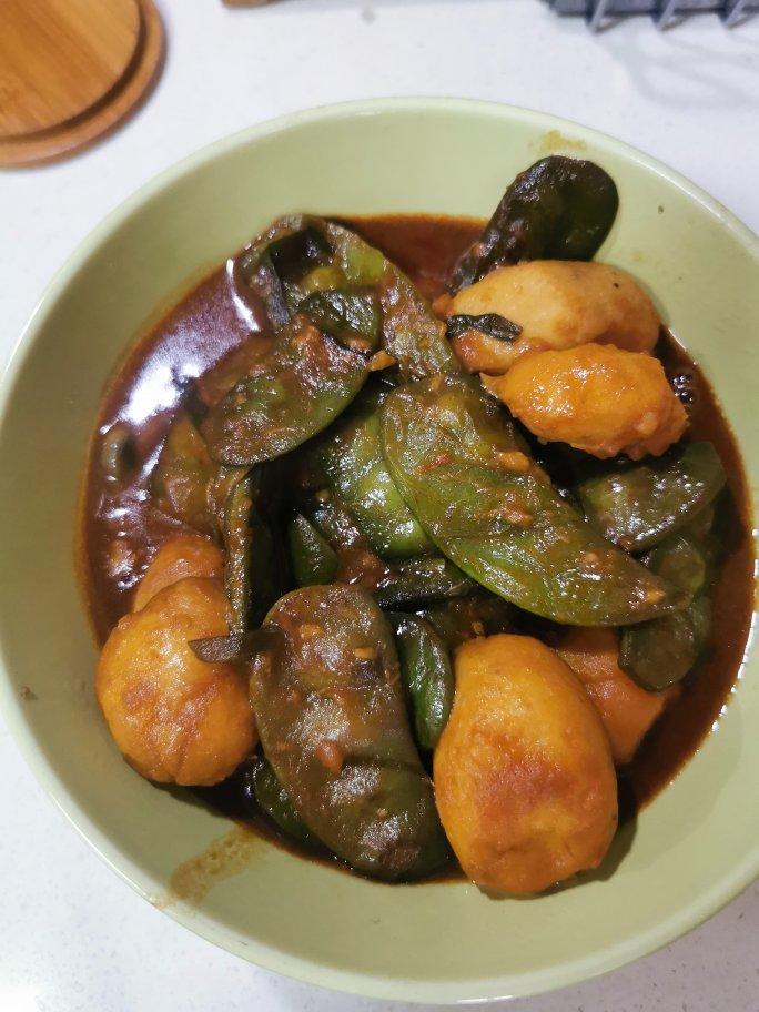 扁豆烧芋头