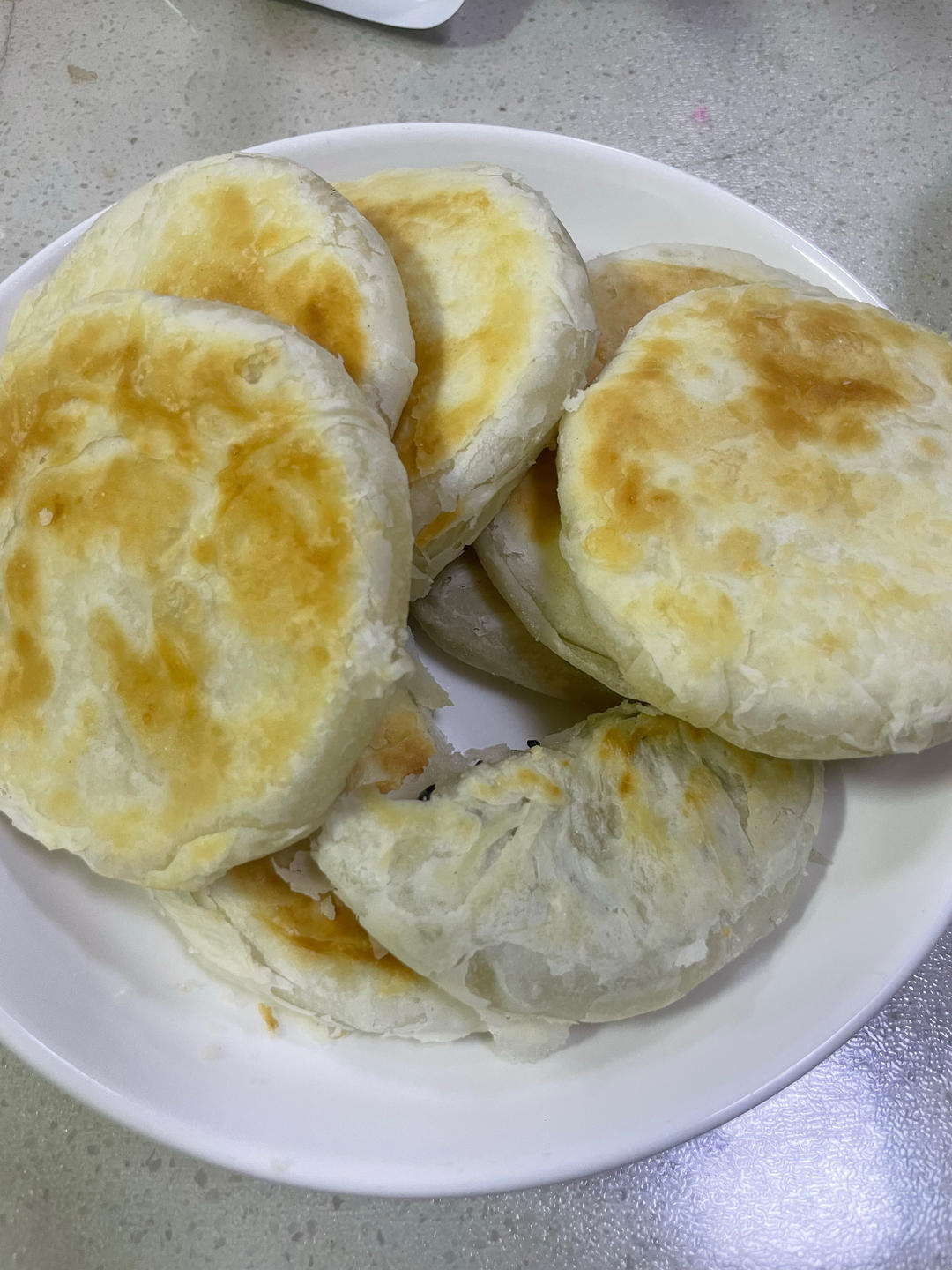 半发面空心糖酥饼