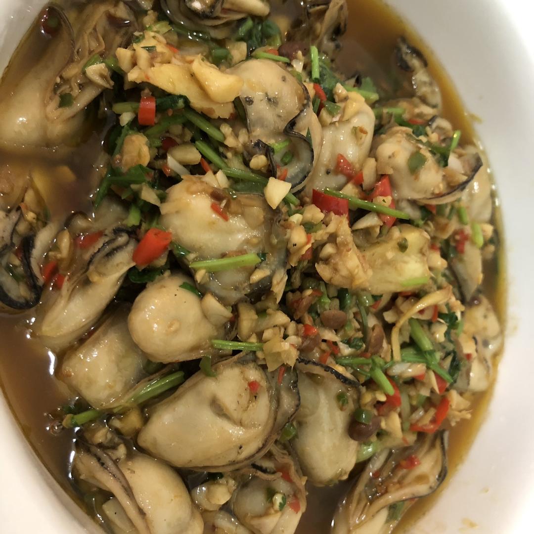 葱姜酱炒生蚝