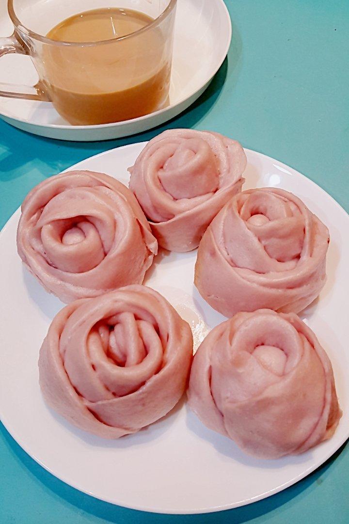 玫瑰花馒头