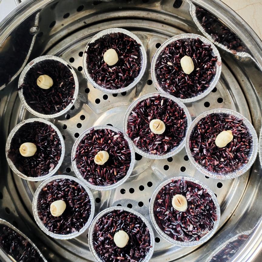 锡纸紫米的做法