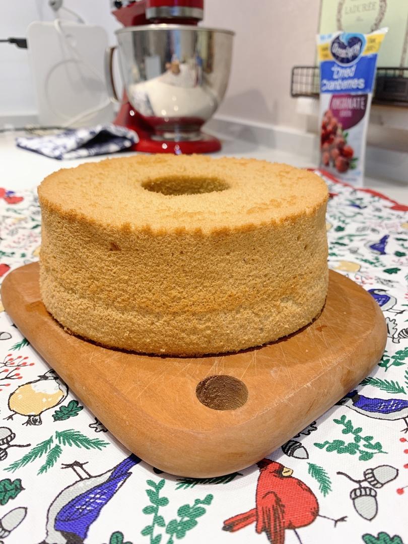 轻润黑糖戚风蛋糕