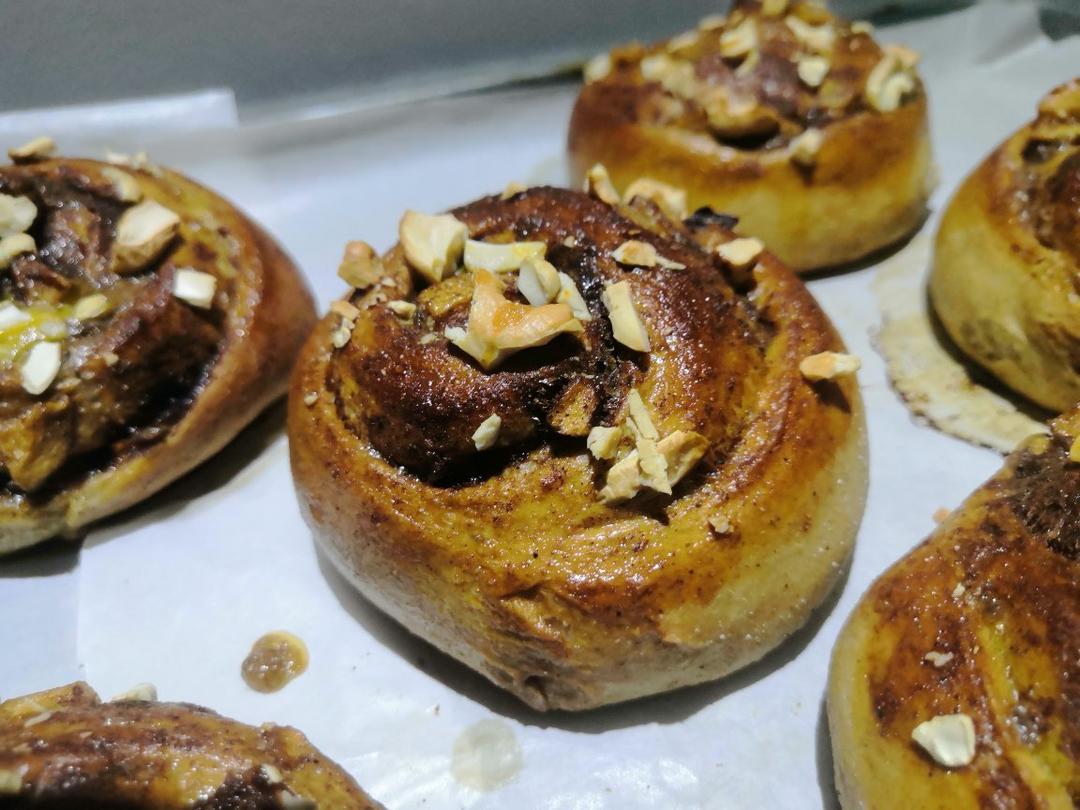低卡|红糖肉桂全麦面包卷🥯甜甜の圈圈🥰