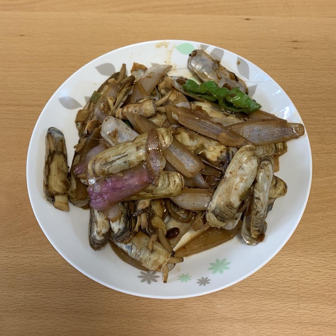 爆炒蛏子