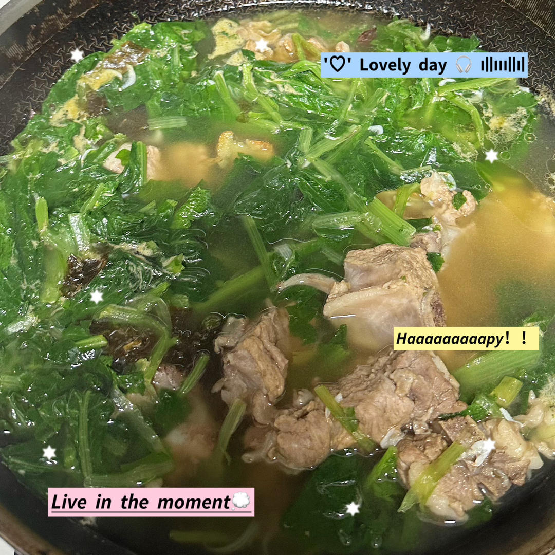 小白菜炖排骨