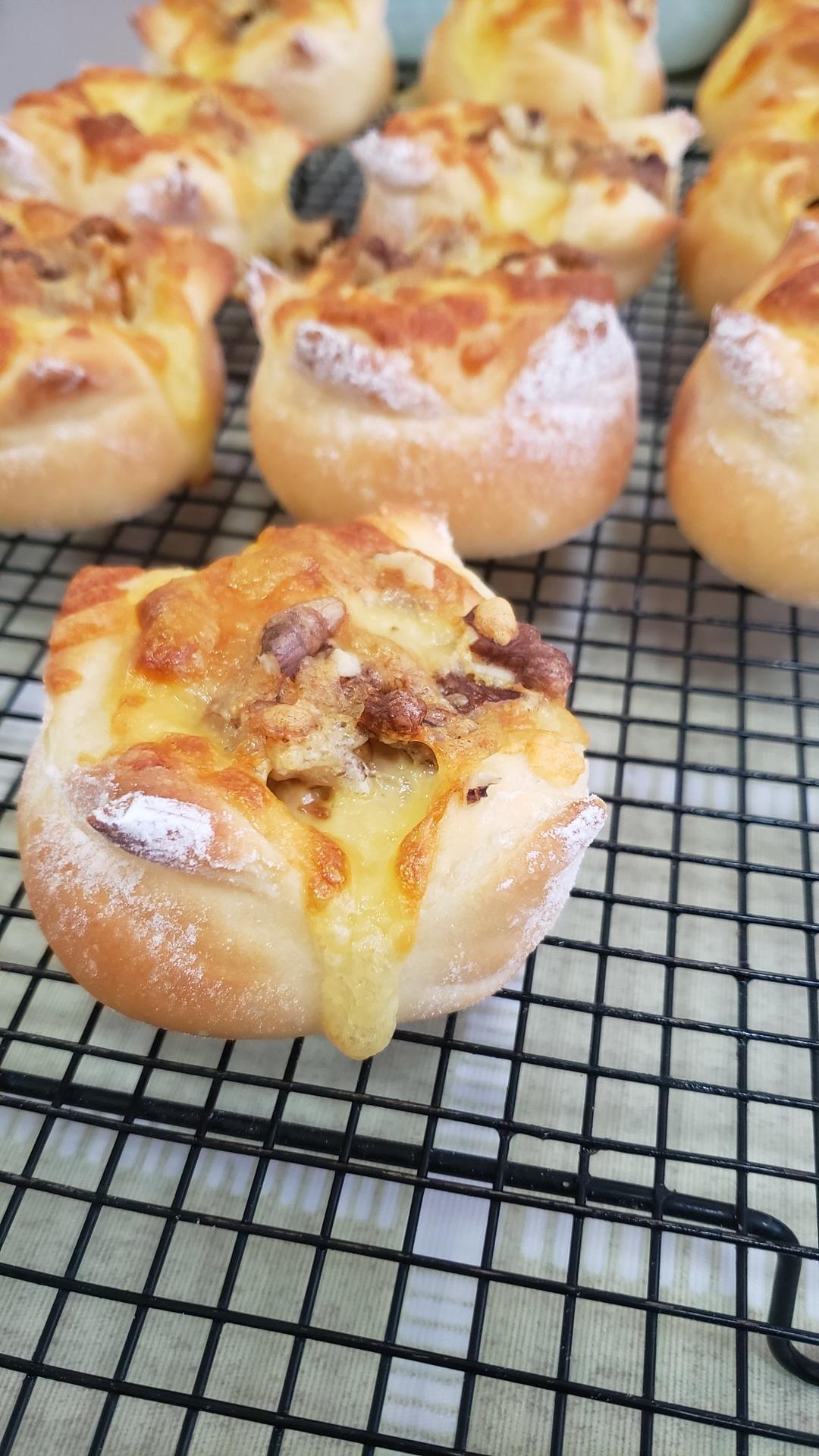 全麦芝士熔岩面包