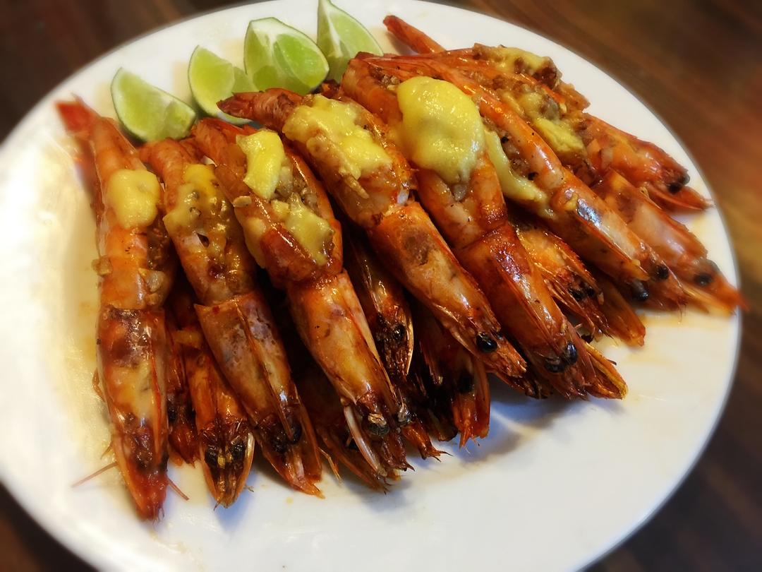 奶酪焗虾【北鼎烤箱食谱】