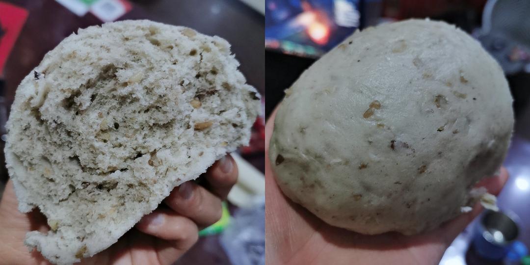减脂粗粮主食：全麦馒头（黑小麦）