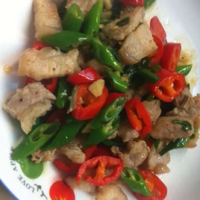 青椒炒肉