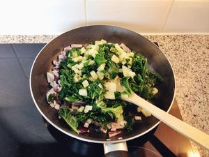 意式蛋饼 Potato & Kale Frittata的做法 步骤8