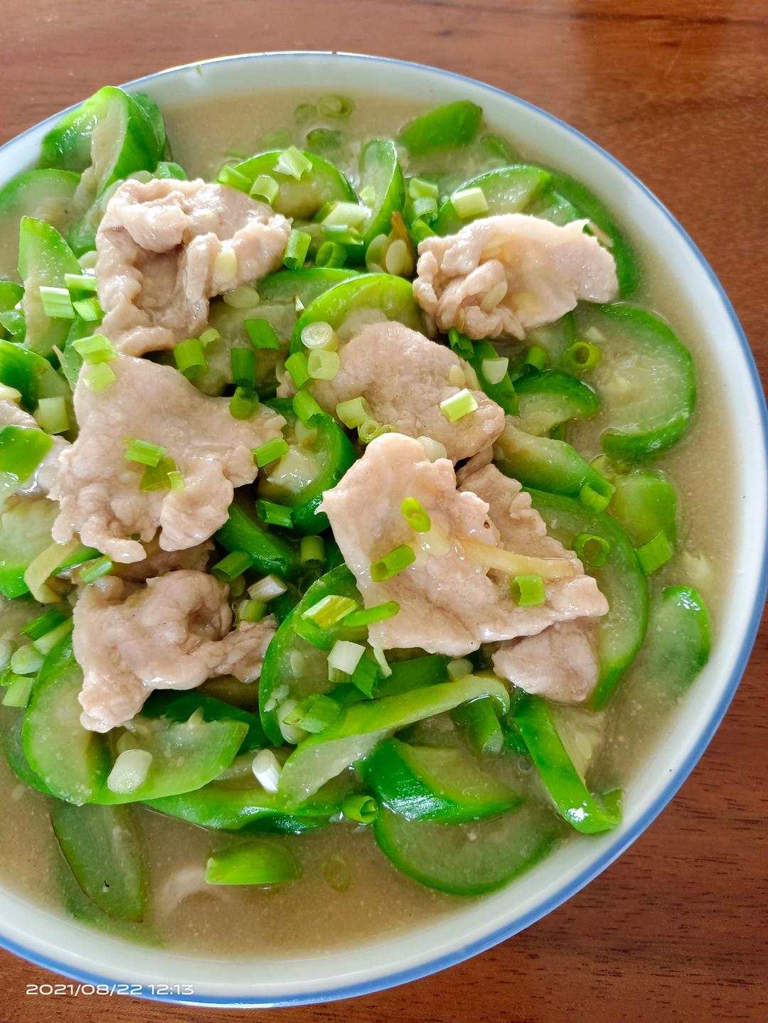 丝瓜肉片
